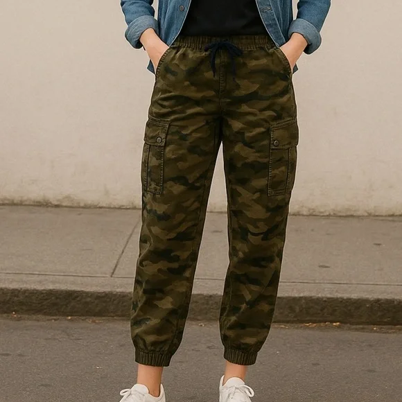 Camouflage Cargo Joggers - Picture 2 of 3